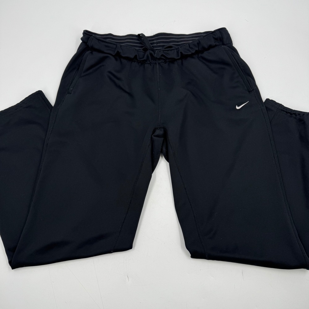 Nike Therma FIT Black Athletic Track Pants Joggers Mens Medium M 684987-010